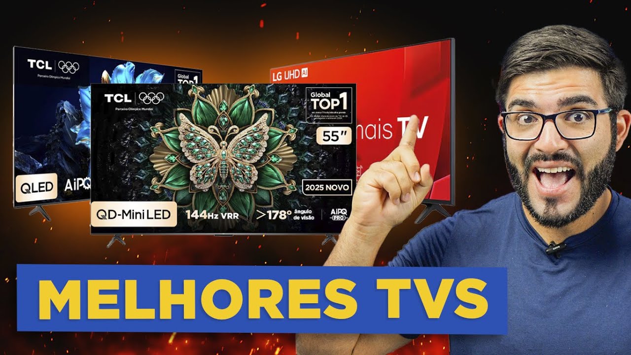 SEM MEDO! 5 Melhores Smart TVs para comprar