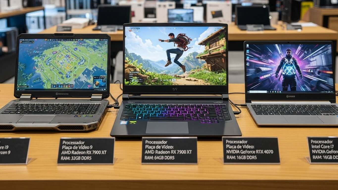 Melhores Notebooks Gamer Custo-Benefício 2026 (Modelos Indicados até R$ 5.500)